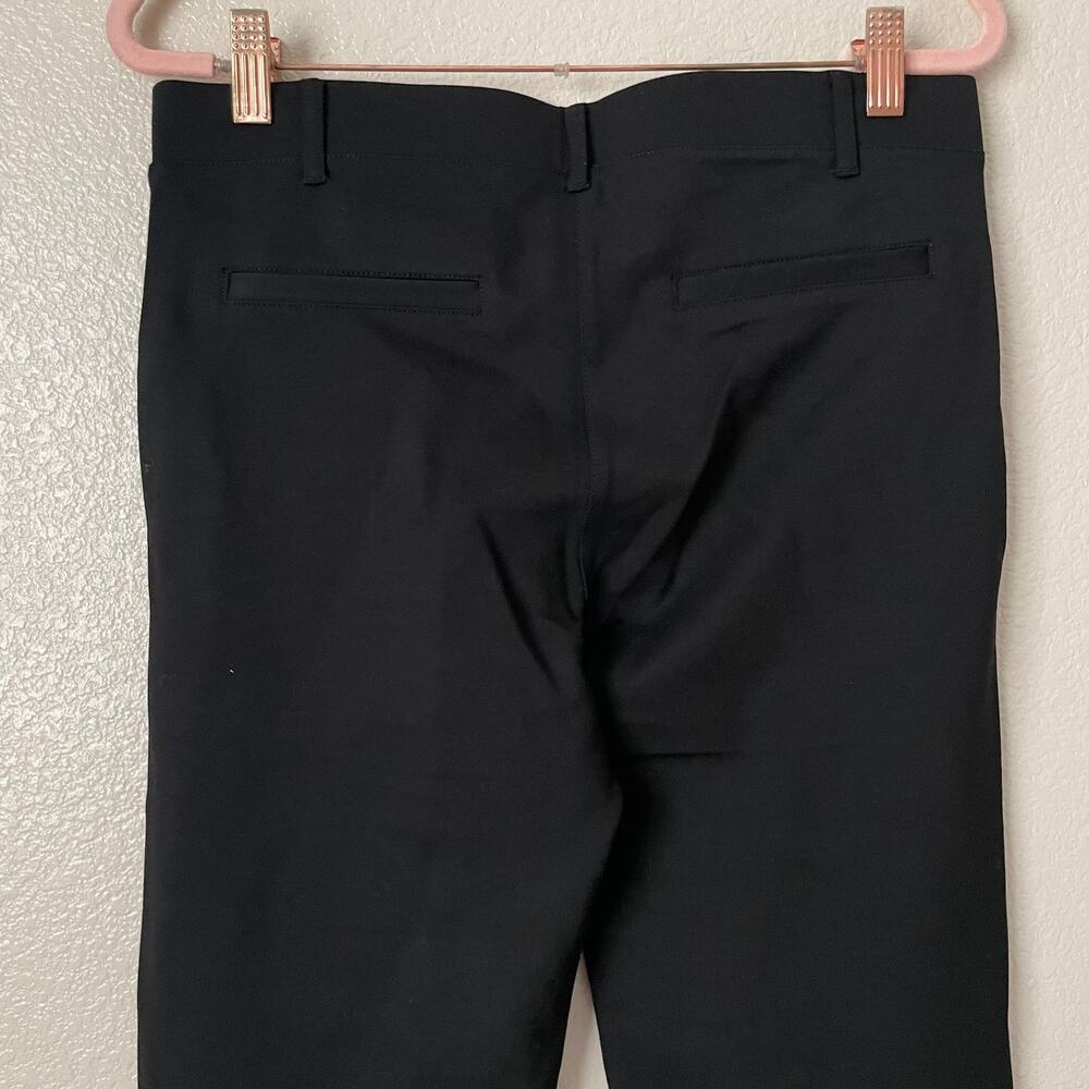 Betabrand Dress Yoga Pants Womens Medium Petite Black Straight Leg Ponte Knit - Picture 7 of 12